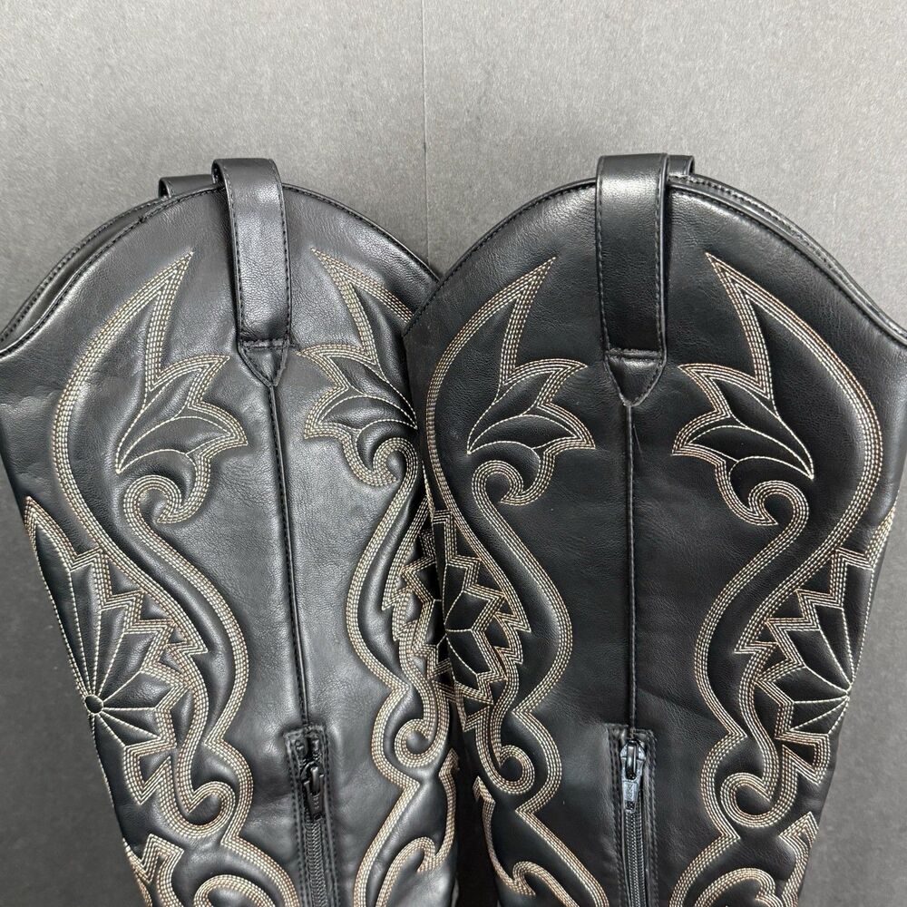 Wild Fabel Kenzi Brown Women's Tall Western Fun Rustic Dress Boots size 6.5 Edgy - Picture 15 of 16